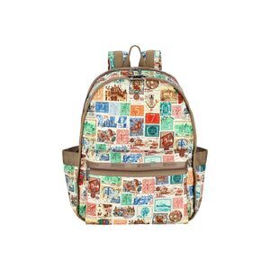 1444 Route Backpack Postage Print Brown